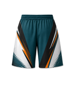 Custom Teal & Black Dart Shorts – Team Uniform Bulk, Low MOQ, Personalized Name & Number