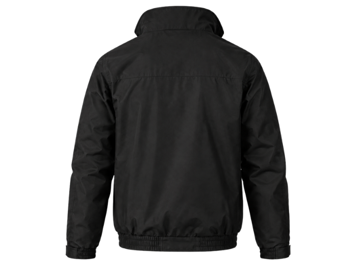 Security Workwear Jacket – Low MOQ B2B Waterproof Outerwear in Black