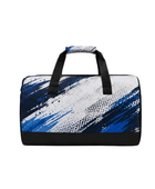 Custom Training and Lifestyle Duffle Bag | Wholesale Gym Team Bag | White Blue Black | Apparels Bridge