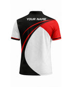Custom Golf Polo Shirt | Wholesale Golf Club Polo | White Black Red | Apparels Bridge