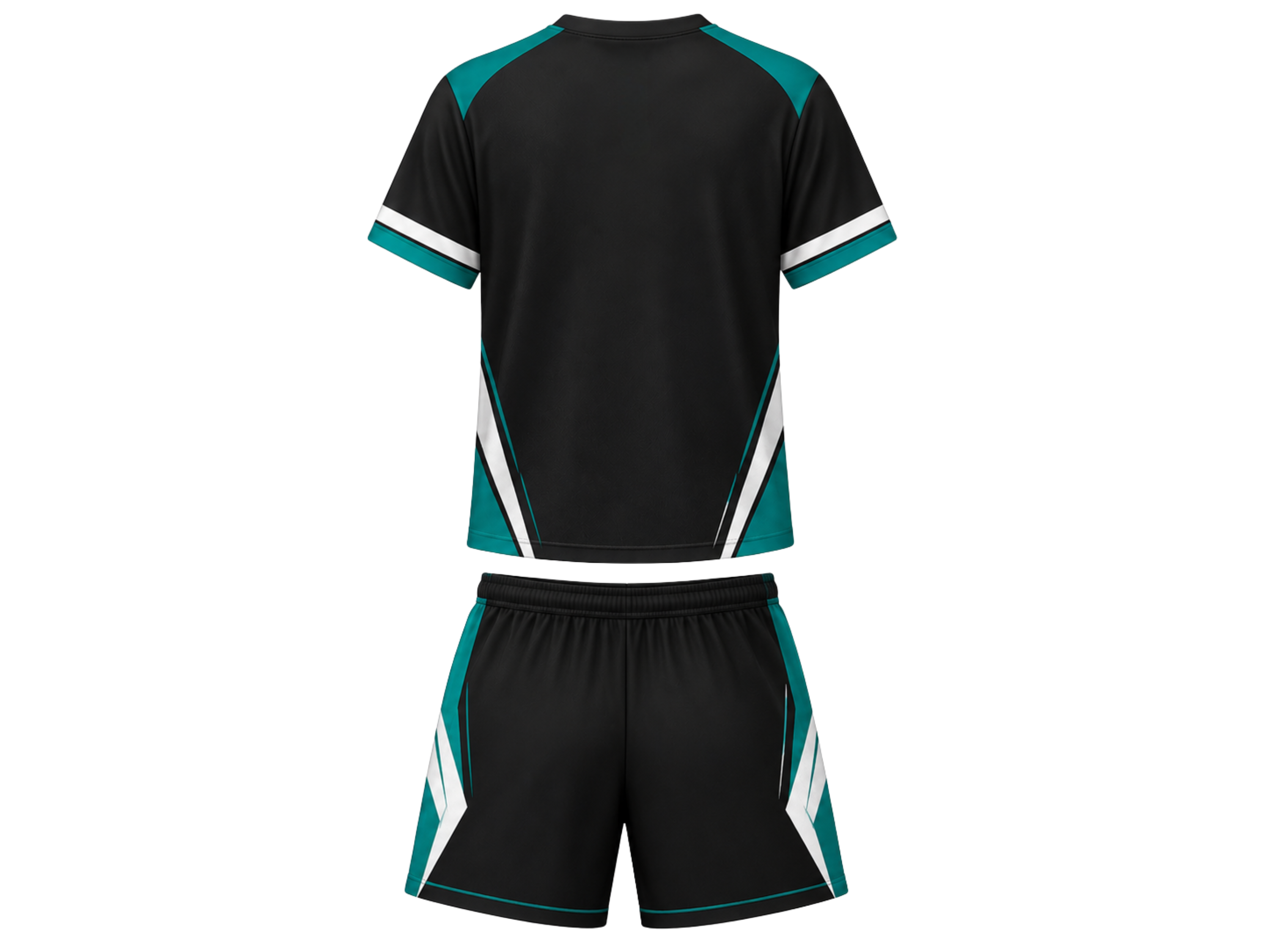 Custom Black, White & Teal Dart Uniform – Team Set Bulk, Low MOQ, Personalized Name & Number