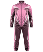 Custom Wrestling Warm-Up Set | Wholesale Wrestling Team Jacket and Pants | Pink Maroon White | Apparels Bridge