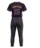 Custom Black Softball Uniform Set – Home & Away Jersey and Pants for Wholesale Teams