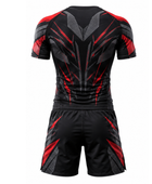 Custom Black & Red Combat Uniform Team Set Wholesale, Low MOQ, Personalized Name & Number