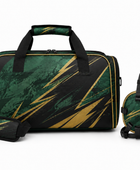 Custom Wrestling Team Bag and Headgear Bag Set | Wholesale Wrestling Gear Bundle | Forest Green Black Gold | Apparels Bridge