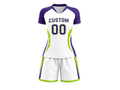 Custom White Girls Flag Football Uniform – Short Sleeve Jersey & Pants Set