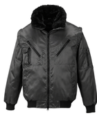 Custom Pilot Hooded Jacket Workwear Dark Grey B2B Low Jacket Manufacturer