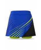 Custom Pickleball Skort | Wholesale Pickleball Team Skirt | Blue Lime Green Black | Apparels Bridge