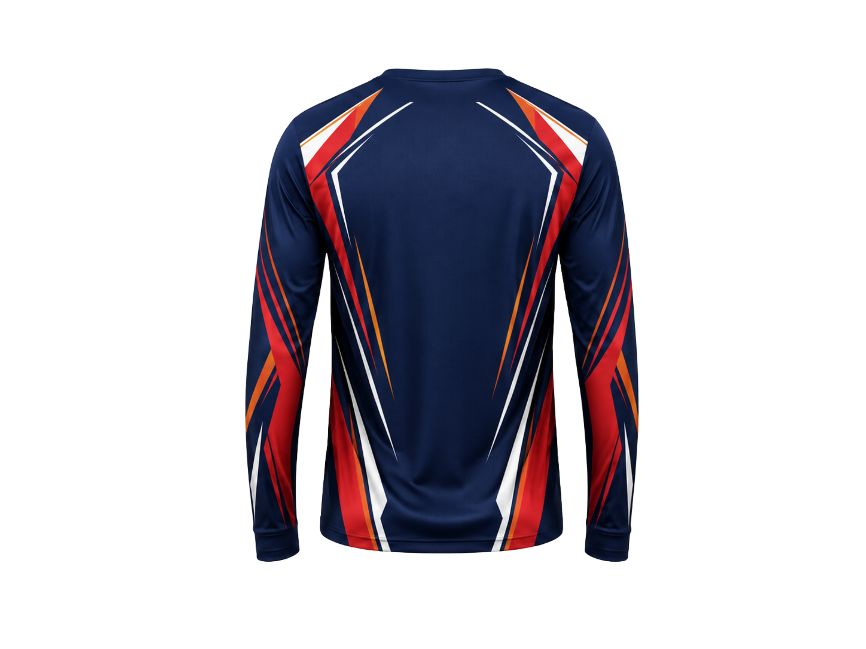 Custom Navy Red Soccer Tournament Shirt | Wholesale Long Sleeve Event Apparel