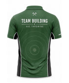 Sublimated Axe Throwing Polo Jersey – Green Custom Team Shirt