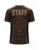 Custom Axe Throwing Staff Shirt – Brown Tan Venue Team Uniform