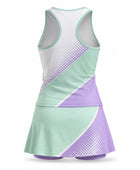 Custom Pickleball Dress | Wholesale Pickleball Team Uniform Dress | Mint Green Lavender White | Apparels Bridge