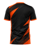 Custom Handball Jersey – Black & Orange Team Shirt, Wholesale, Low MOQ, Bulk Sportswear