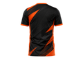 Custom Handball Jersey – Black & Orange Team Shirt, Wholesale, Low MOQ, Bulk Sportswear