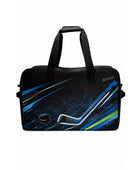 Custom Ice Hockey Team Bag – Black Blue Teal Sublimated Hockey Duffel Bag for Wholesale Orders