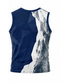 Custom Navy Blue Sleeveless Sublimated Climbing Jersey – Wholesale Teamwear