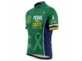 Custom Pedal for a Cause Cycling Jersey | Wholesale Charity Event Bike Jersey | Green Navy | Apparels Bridge