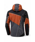 Climbing Softshell Jacket – Custom Orange Black Full-Zip Teamwear
