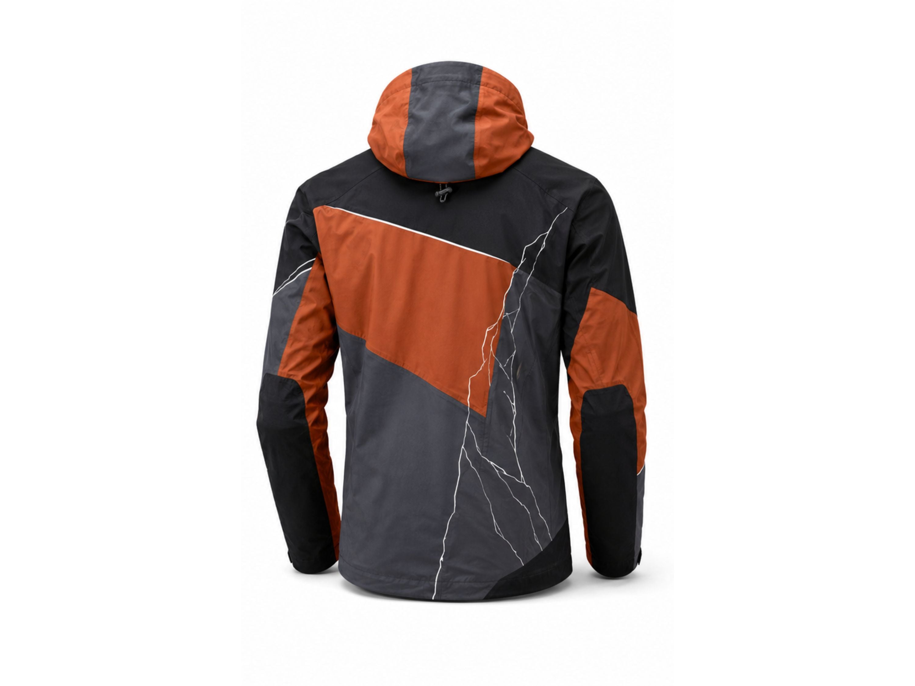 Climbing Softshell Jacket – Custom Orange Black Full-Zip Teamwear