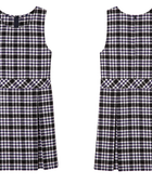 School Plaid Box Pleat Jumper Black White | B2B Low MOQ Wholesale