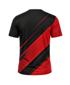 Custom Black Red Climbing Competition Team Shirt | Wholesale Club Jersey
