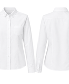 School Long Sleeve Fitted Shirt White | B2B Low MOQ Wholesale