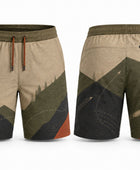 Beige, Olive & Orange Disc Golf Shorts – Team Performance Wear, Wholesale Bulk, Low MOQ