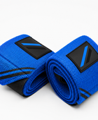 Custom Powerlifting Wrist Wraps | Wholesale Weightlifting Wrist Wraps | Blue Black | Apparels Bridge