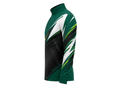Custom Handball Quarter Zip Top – Green Black Warmup Teamwear for Wholesale Buyers
