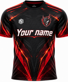 Custom Esports Gaming Jersey | Wholesale Esports Team Shirt | Black Blue Red | Apparels Bridge