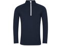 Contrast-Zip Training Sweat Top Navy and White | B2B Low MOQ Personal Trainer Workwear Manufacturer