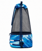Custom Swim Mesh Drawstring Bag – Blue Black Wholesale Team Bag