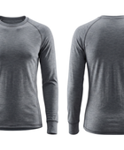 B2B Ski Wear Winter Base Layer Shirt Grey B2B Winter Sportswear Manufacturer