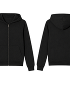 School Full Zip Hoodie Black | B2B Low MOQ Wholesale