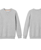 School Crewneck Sweatshirt Light Grey | B2B Low MOQ Wholesale