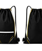 Custom Black Chase Tag Drawstring Bag – Sublimated Team Cinch Backpack | Wholesale