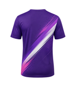 Custom Purple Badminton Training Shirt – Wholesale Club Teamwear