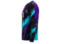 Custom Handball Goalkeeper Jersey – Purple Teal Long Sleeve Teamwear for Wholesale Buyers