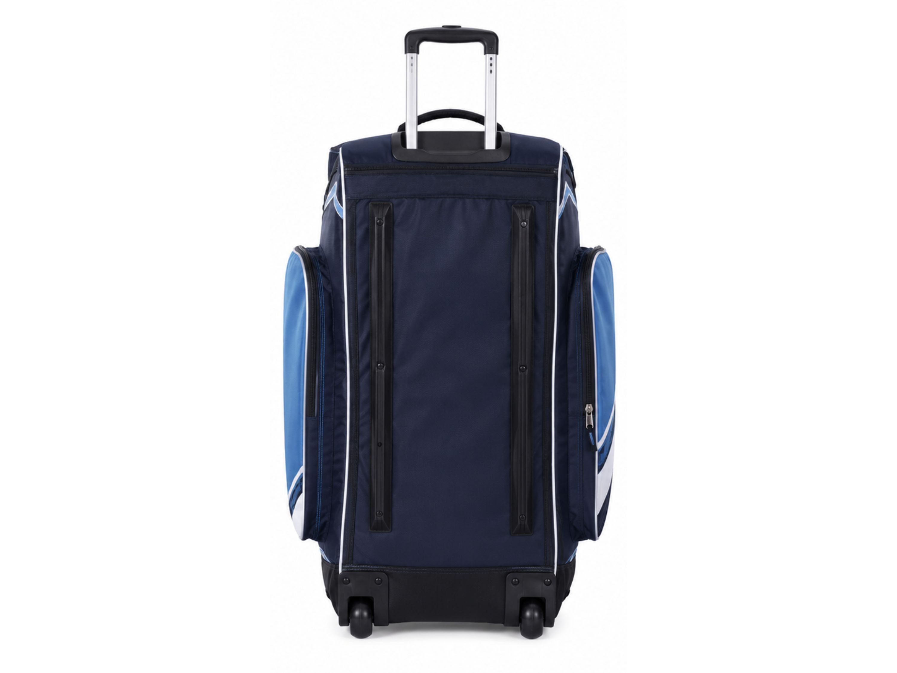 Custom Navy Blue Cricket Kit Bag – Trolley Style Wholesale Gear Bag