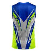 Wholesale Blue,grey & Neon Green Flag Football Jersey Bulk Custom Team Uniform, Low MOQ, Performance Sportswear
