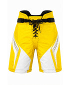 Custom Ice Hockey Pant Shell – Yellow White Black Sublimated Hockey Pants Shell Wholesale