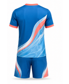 Blue Pink & White Men’s Swimming Jersey & Shorts Set – Wholesale, Low MOQ, Bulk Swim Team Uniform