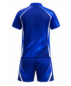 Custom Badminton Uniform – Blue Team Set, Wholesale, Low MOQ, Bulk Sportswear