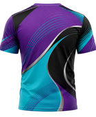 Custom Handball Training Shirt – Purple Teal Warmup Teamwear for Wholesale Buyers