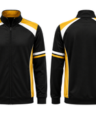 Custom Bowling Warm-Up Jacket – Black Yellow White Sublimated Team Outerwear