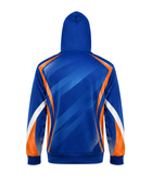 Custom Blue Orange Badminton Quarter-Zip Hoodie – Wholesale Teamwear