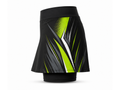 Custom Women’s Padel Skort – Black Lime Wholesale Teamwear