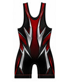 Red & Black Wrestling Uniform – Performance Team Singlet, Wholesale Bulk, Low MOQ