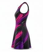 Custom Women’s Padel Dress Black Magenta Teamwear Wholesale
