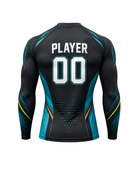 Custom Black Soccer Compression Shirt | Wholesale Long Sleeve Team Base Layer